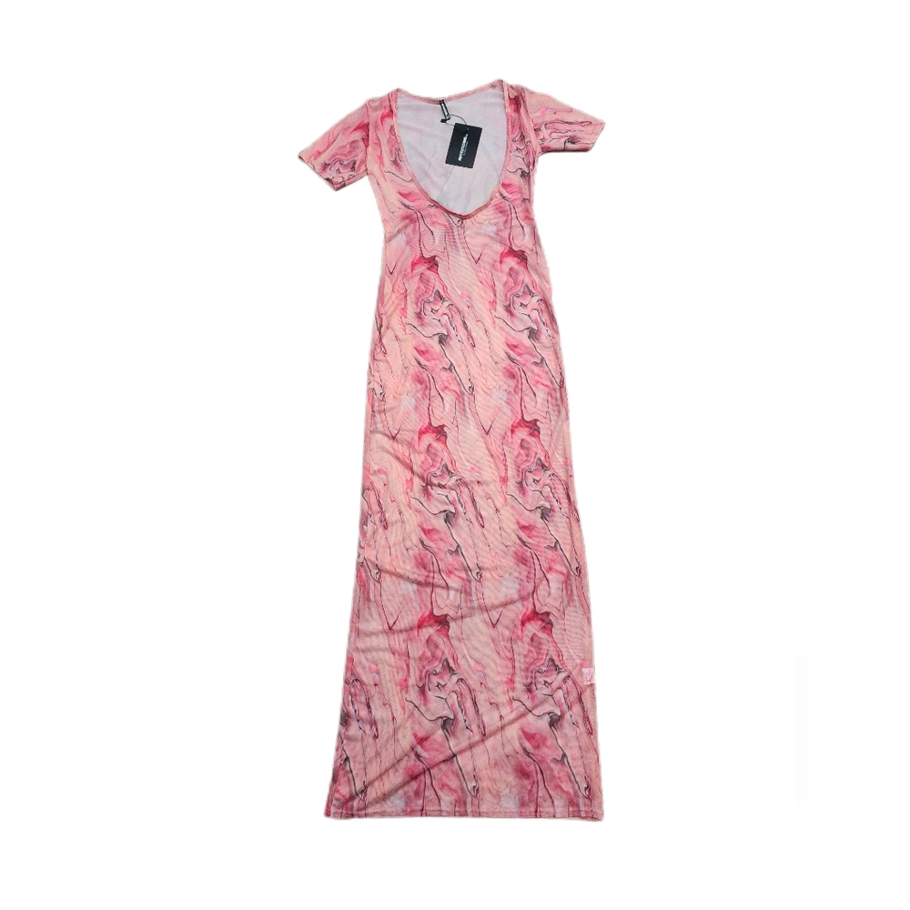 Pretty Little Thing Long Chiffon Dress / Swimsuit Cover Up